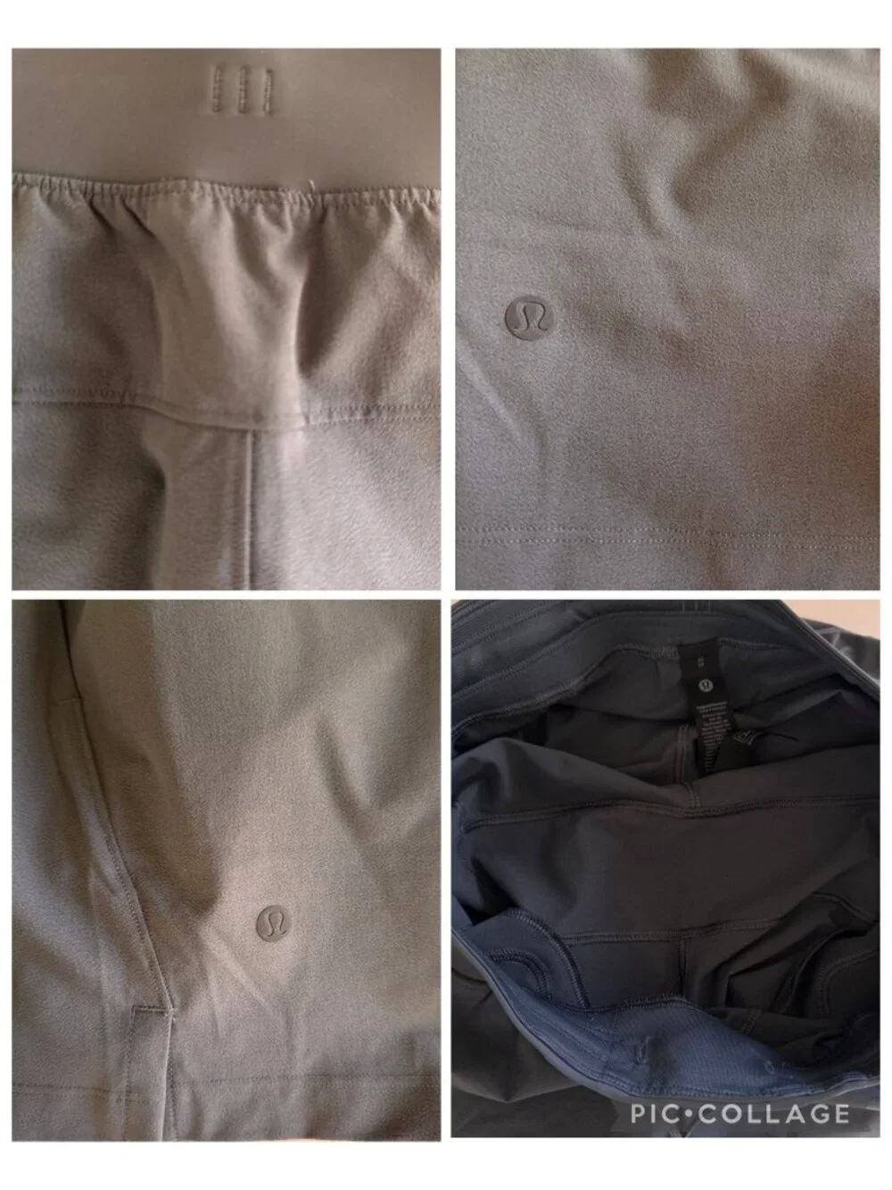 Lululemon Zeroed In Womens Athletic Short Gray XS Lightweight Zip Pocket Running - Picture 5 of 16